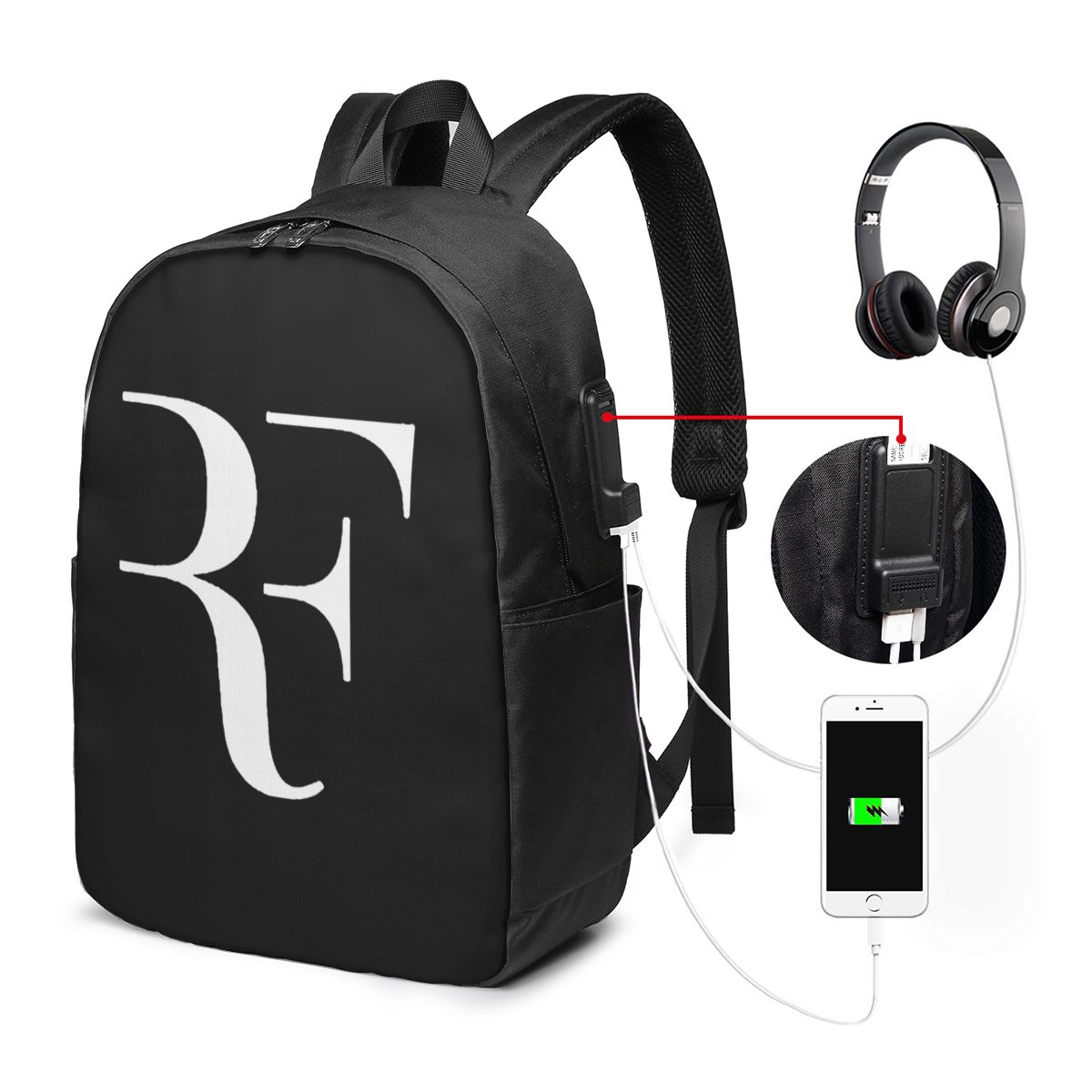 Laptop Original Accessories - حقيبة ظهر روجر فيدرر للسفر، حقيبة