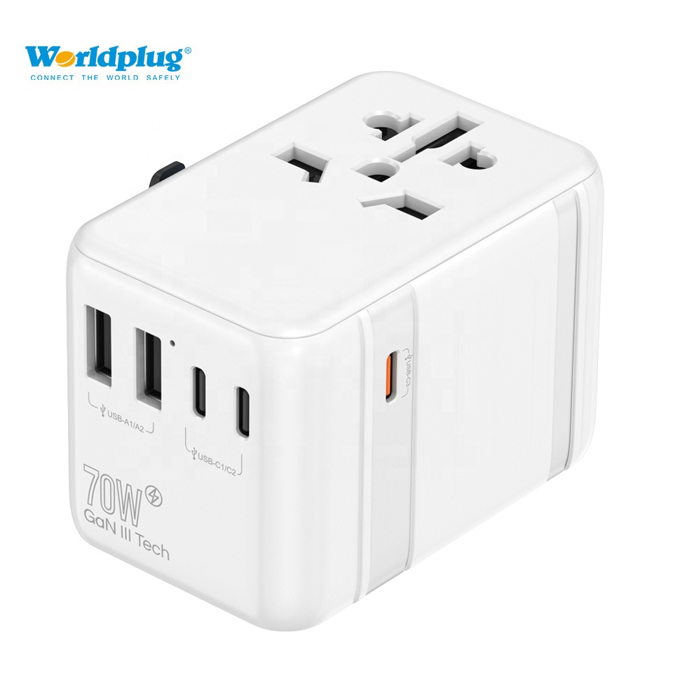 Laptop Charger - محول طاقة عالمي للسفر مع منافذ