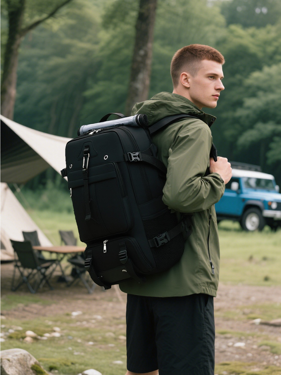 حقيبة ظهر كبيرة للسفر بسعة 60  - مراجعة Laptop Bag وسعره