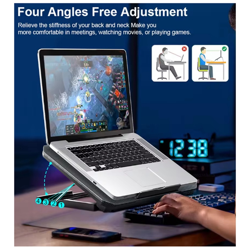 مبرد كمبيوتر محمول للألعاب لأج - مراجعة Laptop Cooling Pad وسعره